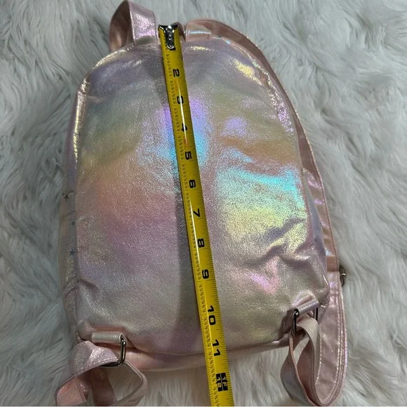 Dolls Kill • Iridescent Pastel Stars Mini Backpack - Picture 3 of 13